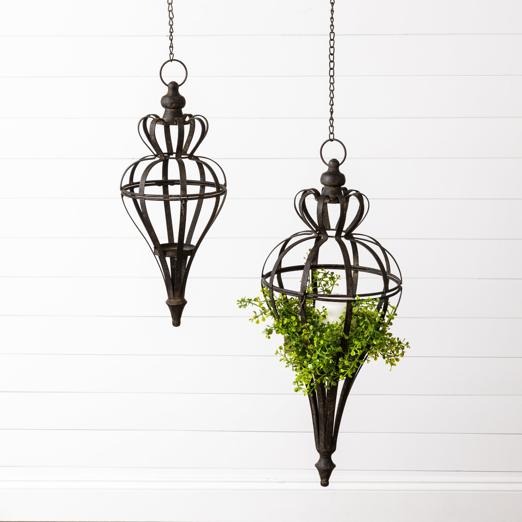 Ornate Hanging Candle Lanterns