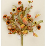 Oak Leaves with Daisies & Acorns