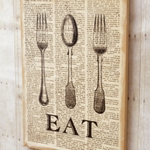 Burlap Wood Signs