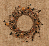 WREATH - BERRY - PRIMITIVE  RUSTY STARS