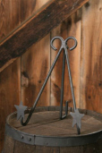 WROUGHT IRON FOLK STAR - FRAME HOLDER