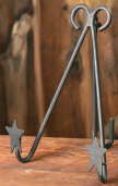WROUGHT IRON FOLK STAR - FOLDABLE FRAME HOLDER