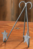 WROUGHT IRON FOLK STAR - FOLDABLE FRAME HOLDER