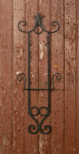 WROUGHT IRON FOLK STAR - WALL  ONE PLATE HOLDER