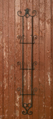 WROUGHT IRON FOLK STAR - WALL  3 PLATE HOLDER