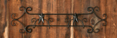 WROUGHT IRON FOLK STAR - WALL  2 PLATE HOLDER