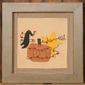 STITCHERY  CROW - PUMPKIN  FRAME