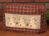 PRIMITIVE SNOWMAN - TOASTER COVER  4 SLICE