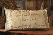 Stitchery  Love Laughter - Pillow