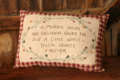 Stitchery  A Mother Holds - Pillow