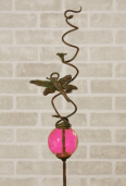 GARDEN STAKE - DRAGONFLY W/ GLASS BALL
