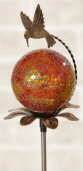 GARDEN STAKE - MOSAIC  W/HUMMINGBIRD