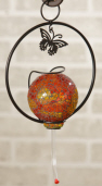 HUMMINGBIRD FEEDER - MOSAIC  W/BUTTERFLY DECO