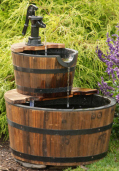 OLD PUMP FOUNTAIN - TWO-TIERED BUCKET