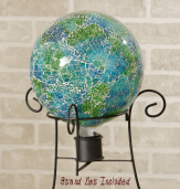 Gazing Ball - Mosaic, Blue/Green