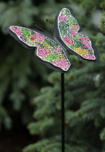 GARDEN STAKE - MOSAIC BUTTERFLY  MULTI