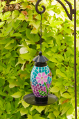BIRD FEEDER - MOSAIC  FLOWER & BUTTERFLY