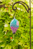 HUMMINGBIRD FEEDER - MOSAIC  FLOWER & BUTTERFLY