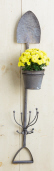 WALL DECOR - SHOVEL WITH FLOWER POT