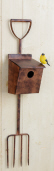 Wall Decor - Pitchfork With Bird House