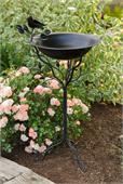 Birdbath With Decorative Branches And A Bird *Weather Proof