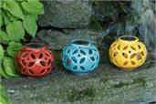 Trio Of Colorful Solar Lights
