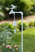 Decorative Garden Stake W/Faucet, Bird & Bell