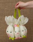 EASTER BASKET - BUNNY HEADS