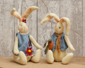Bunny Couple  Sitting