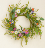 WREATH - HERB LEAVES & WILD FLOWERS