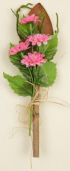 PICK - GARDEN SPADE W/PINK WILD FLOWERS