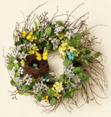 DOGWOOD & BUTTERFLY COLLECTION - WREATH