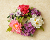 Wreath - Pansy & Peony