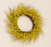 Forsythia - Wreath with Twig Base