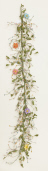 GARLAND - SPRING BERRIES & RESIN FLOWERS