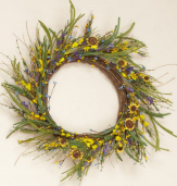 Wreath - Forsythia Mix