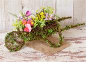 Twig Wheelbarrow - Wild Flowers
