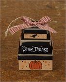 Ornament - Mini Nesting Boxes - Give Thanks