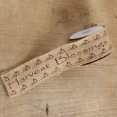 BURLAP RIBBON - HARVEST BLESSINGS