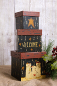 SNOW FAMILY - NESTING BOXES
