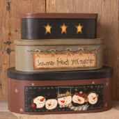 SNOW FRIENDS STICK TOGETHER - NESTING BOXES