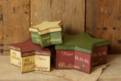 Nesting Boxes - Christmas Stars, Christmas Words