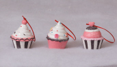CANDY LANE-CUPCAKE ORNAMENTS