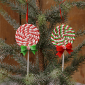 CANDY LANE-LOLLIPOP ORNAMENTS