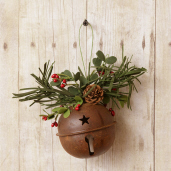 Rusty Bell With Greens And Berries
