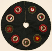 TREE SKIRT - PRIMITIVE CHARMS   FELT