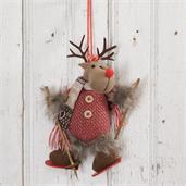 Snow Lodge - Skiing Deer Ornament