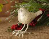 Bird - Vintage, Glittered