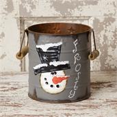 Bucket - Frosty Hand Painted