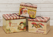 BOXES W/ HANDLES - MERRY CHRISTMAS